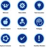 Hamilton Academy light blue icons represent 30 minute zoom sessions