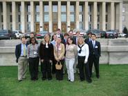 Hamilton students in Washington toured the Pentagon with alumnus Brian Burns '03.