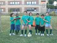 Some young soccer players from the AYSO Cornhill league founded by Hamilton students.