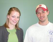 Reagan Sayles and Justin Monroe, both '07