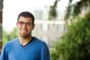 Hashem Zikry '13 outside Ferguson House.