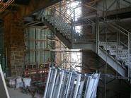 The main stairway in the new science building.