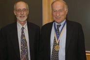 Biology Professor Ernest Williams and Martin Hirsch '60.