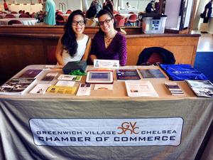 Kate Nguyen '15 and her supervisor Maria Diaz at the Community Heath Forum at NYU.