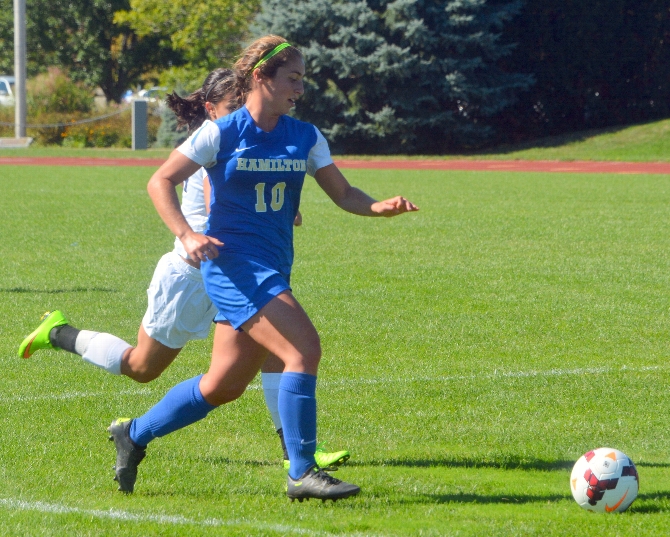 Women #39 s soccer settles for draw at Connecticut Coll News Hamilton