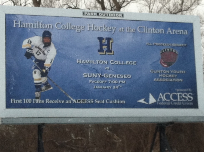 Men's ice hockey to play at Clinton Arena Friday News Hamilton College