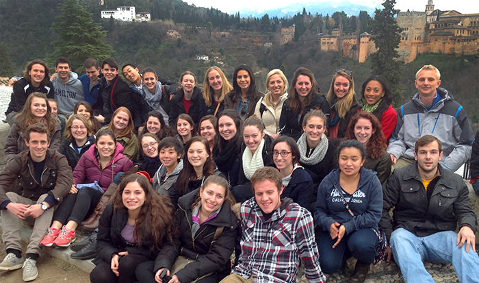 HCAYS students visit El Mirador de San Nicolás, Granada.