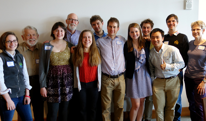 Hamilton mathematics concentrators and faculty at the Hudson River Undergraduate Mathematics Conference.