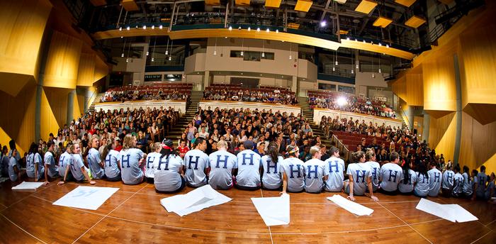 Orientation Leaders prepare to meet the members of the Class of 2018. PHOTO: NANCY L. FORD