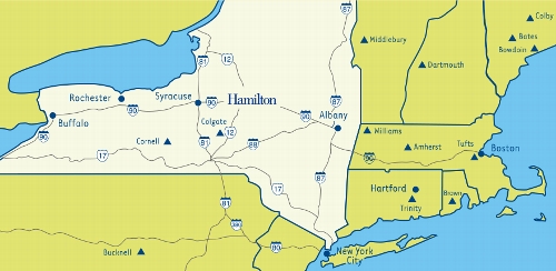 Visiting Campus - Directions to Campus - Hamilton College